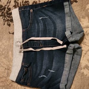 Justice denim shorts